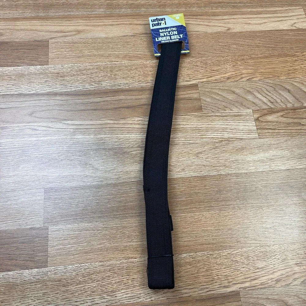 Urban Patrol Ballistic Nylon Liner Belt Size Medium 34-36‎ Black Hook n Loop NEW